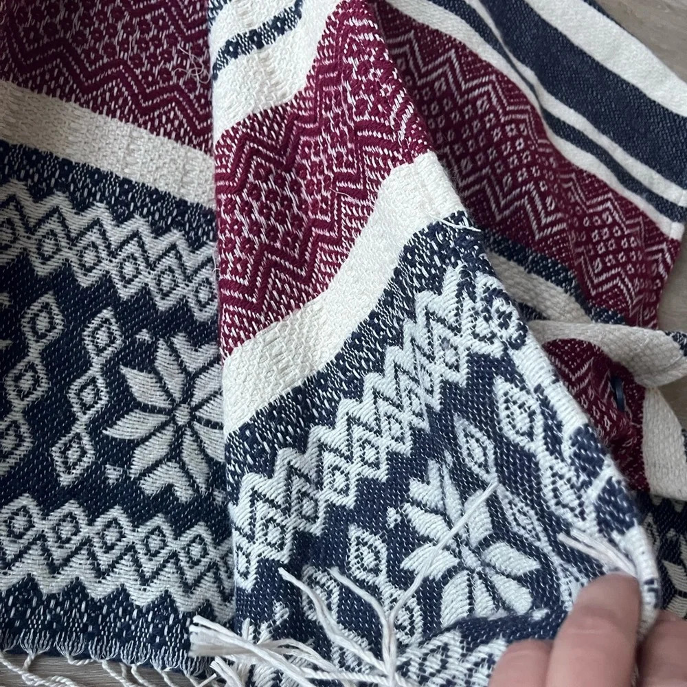 Forever 21 Poncho Stripes Boho One size - Picture 4 of 4